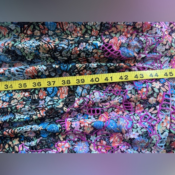 Anthropologie Clementina Eyelet Floral Boho Maxi Dress Women’s Size M - Picture 16 of 16